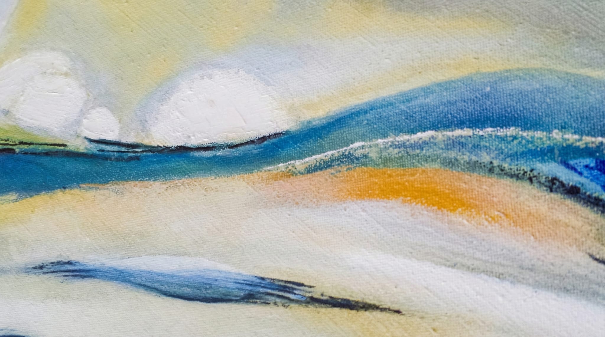 Energetische Wellenmalerei – Harmonie und Lebensenergie